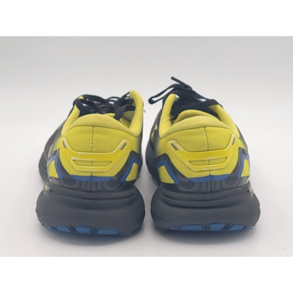 Brooks Ghost 15 Running Shoes Black Yellow Blue Nightlife Walking Mens size 9.5 - Picture 8 of 10
